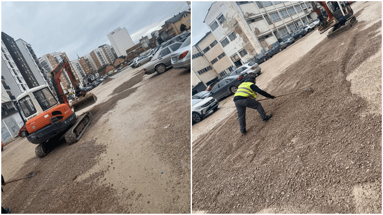 NPL “Ambienti” kryen punime mirëmbajtëse në parkingun e shkollës “Gjon Serreqi” në Ferizaj NPL “Ambienti” kryen punime mirëmbajtëse në parkingun e shkollës “Gjon Serreqi” në Ferizaj