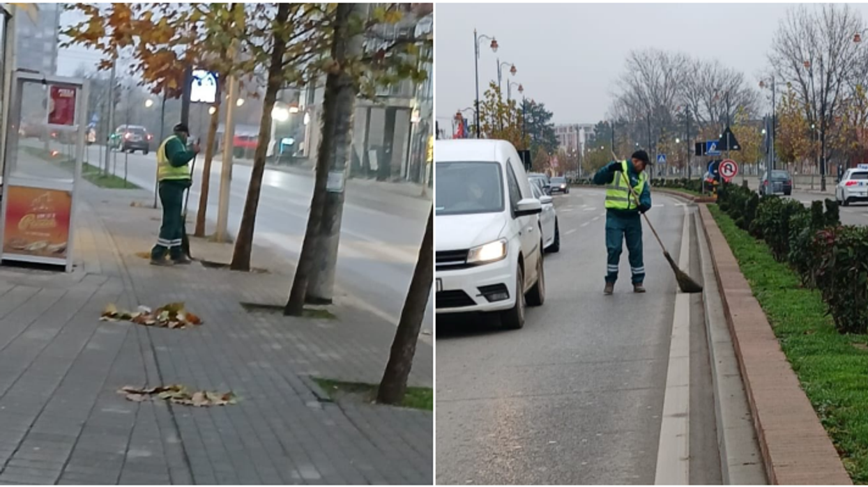 KRM Çabrati vazhdon pastrimin e rrugëve në qytetin e Gjakovës