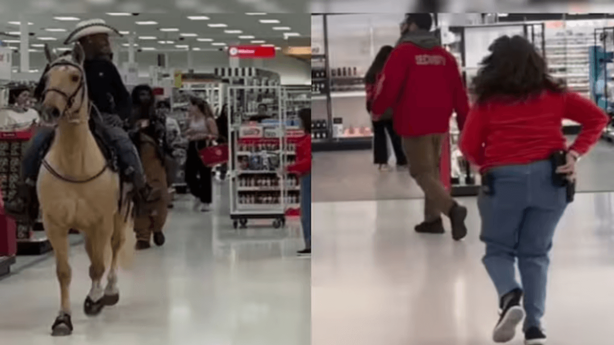 Burri futet me kalë në një market në SHBA, pamjet bëhen virale