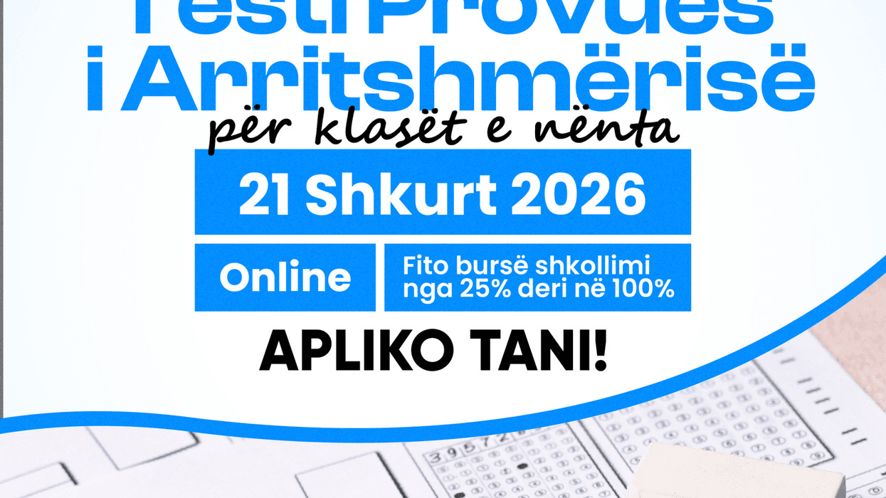 Edhe pak ditë kanë mbetur për aplikim: UBT International Smart Schools organizon edicionin e dytë të Testit Provues të Arritshmërisë Edhe pak ditë kanë mbetur për aplikim: UBT International Smart Schools organizon edicionin e dytë të Testit Provues të Arritshmërisë