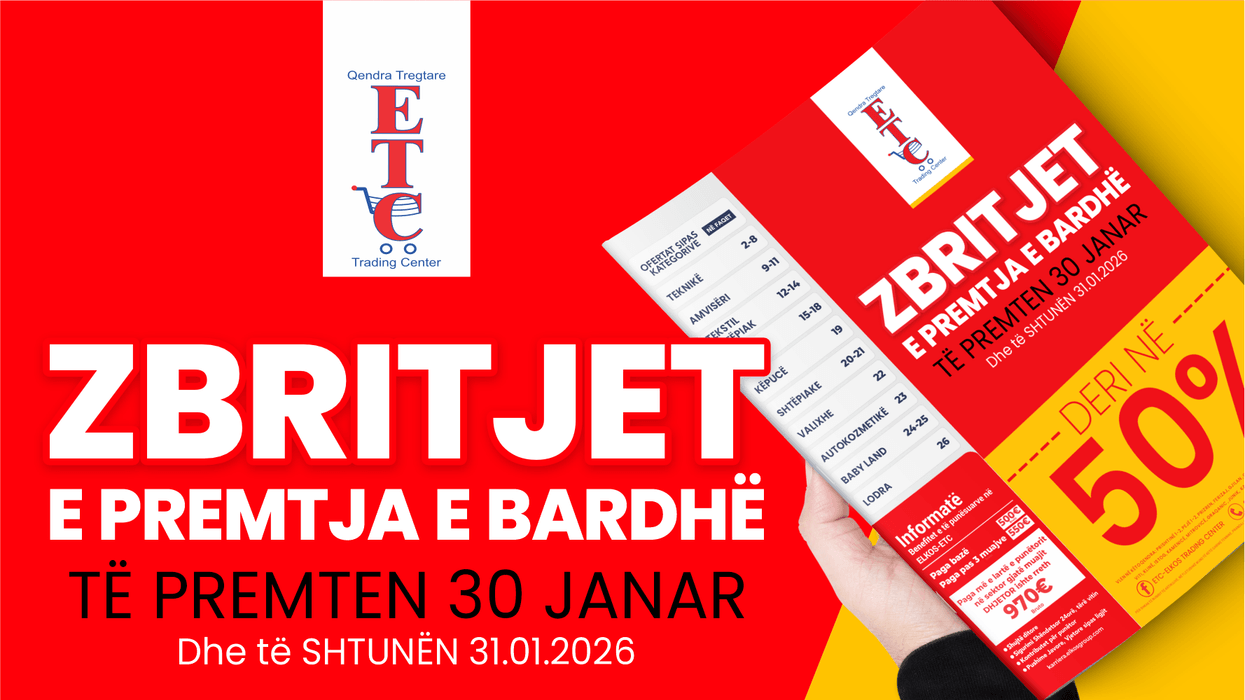 ETC sjell Eventin “E PREMTJA E BARDHË” me Zbritje deri 50%