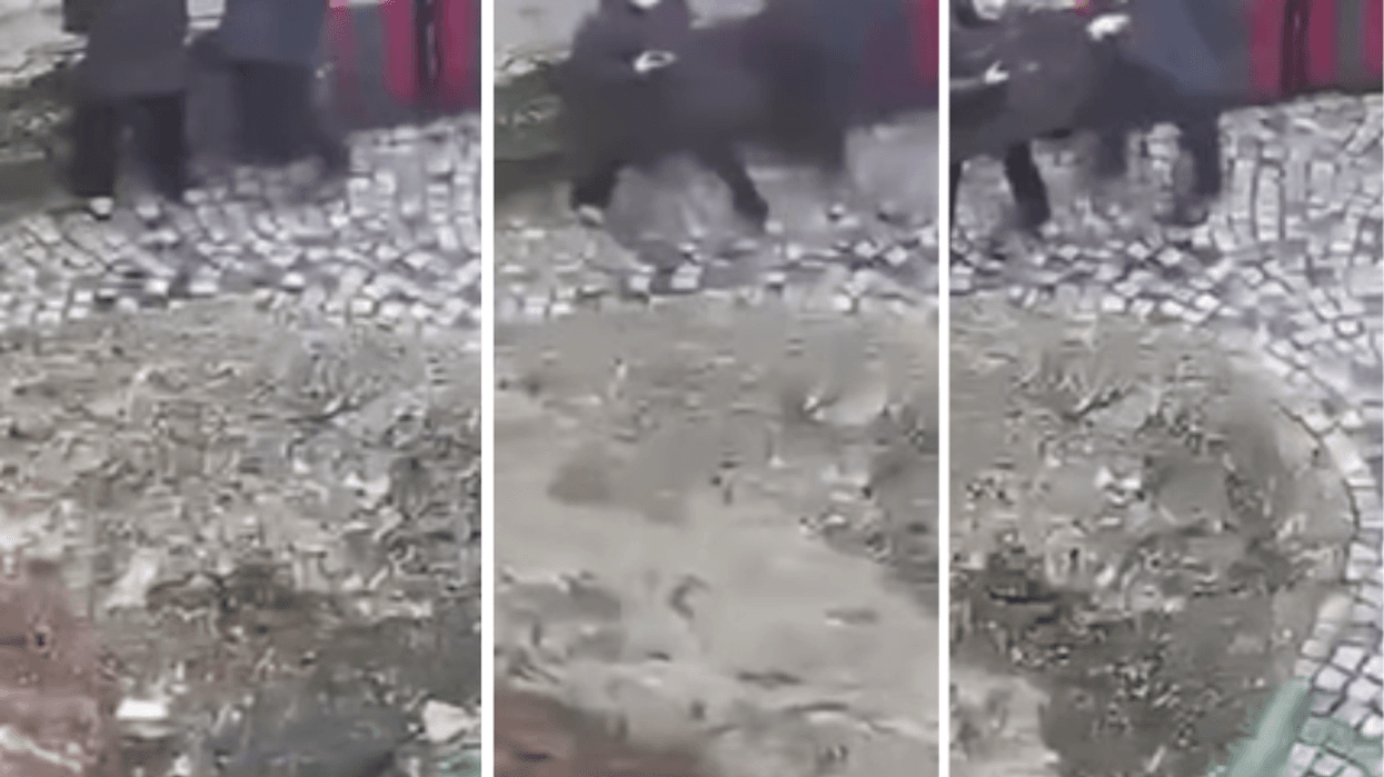 Publikohen pamje nga shembja e një guri në Matkë të Shkupit, çifti për pak shpëton nga katastrofa Publikohen pamje nga shembja e një guri në Matkë të Shkupit, çifti për pak shpëton nga katastrofa