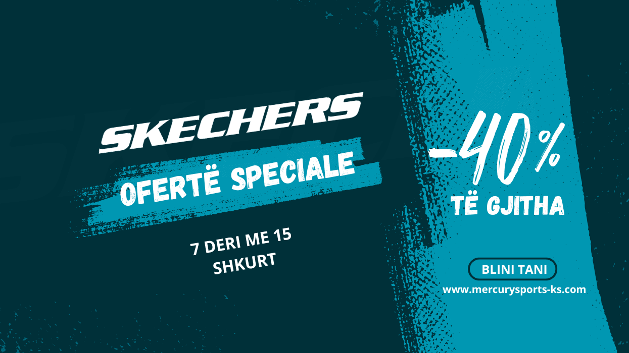 Nga 7 deri më 15 shkurt, Skechers ofron -40% zbritje në të gjitha produktet Nga 7 deri më 15 shkurt, Skechers ofron -40% zbritje në të gjitha produktet