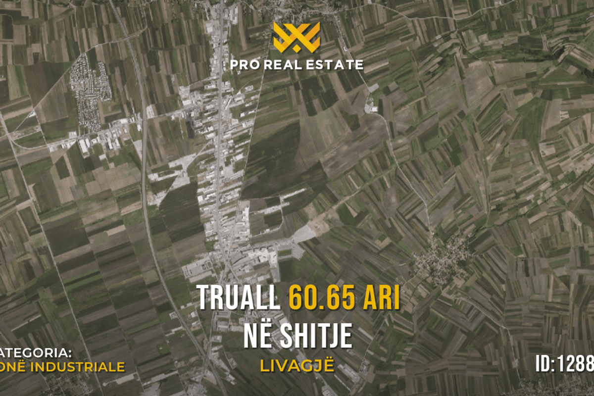 Truall 60.65 ari për #shitje në Livagjë - zonë industriale ideale për investime biznesore #12886 Truall 60.65 ari për #shitje në Livagjë - zonë industriale ideale për investime biznesore #12886