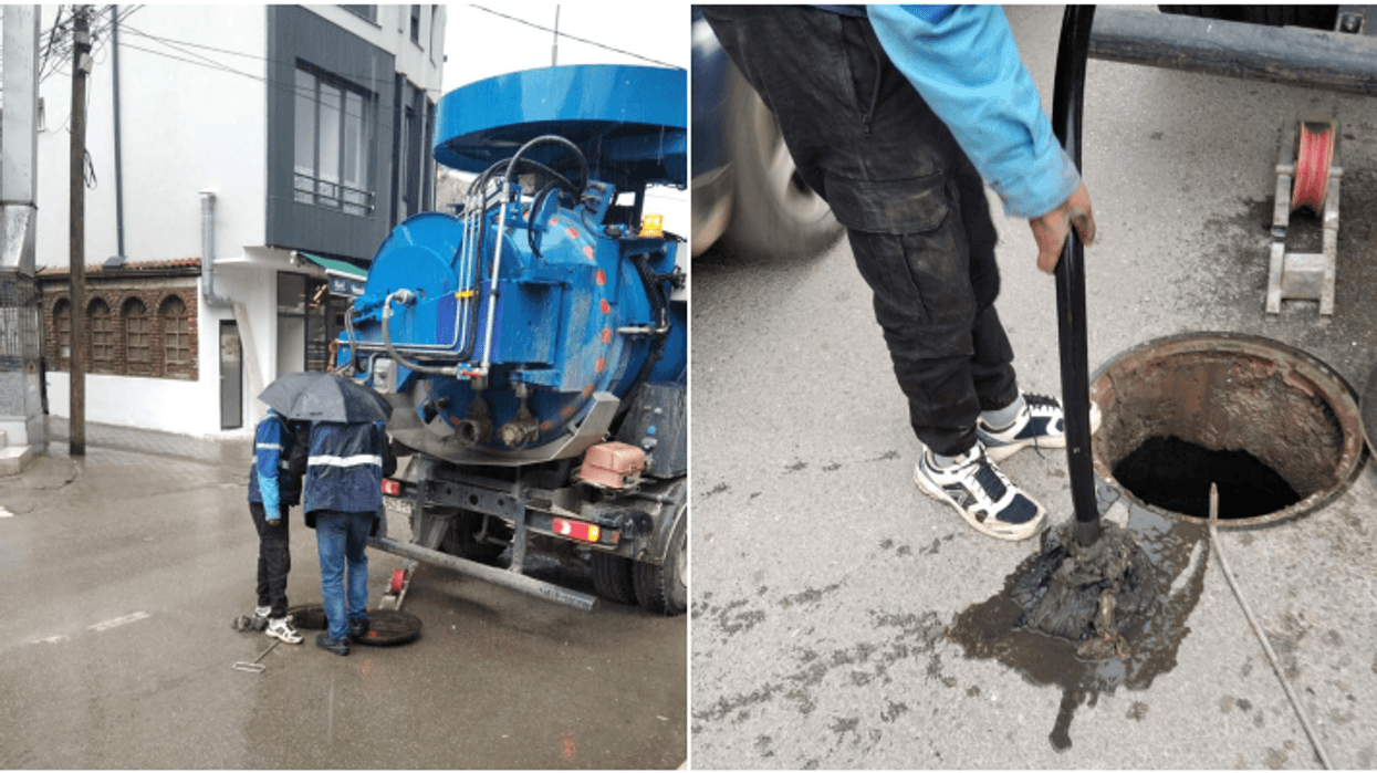 Rrjeti i kanalizimit në Gjakovë pastruar nga bllokimet e mbeturinave