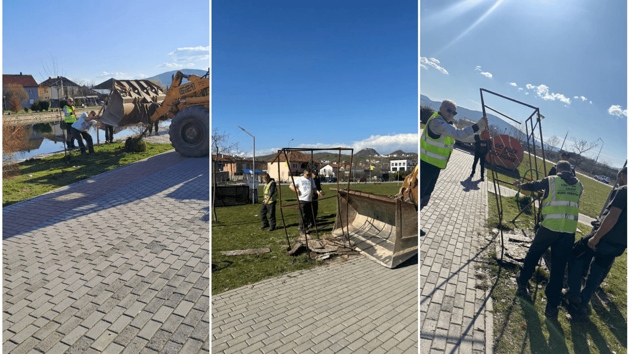 Komuna e Mitrovicës largon tezgat dhe mbetjet nga shëtitorja e Liqenit Akumulues Komuna e Mitrovicës largon tezgat dhe mbetjet nga shëtitorja e Liqenit Akumulues