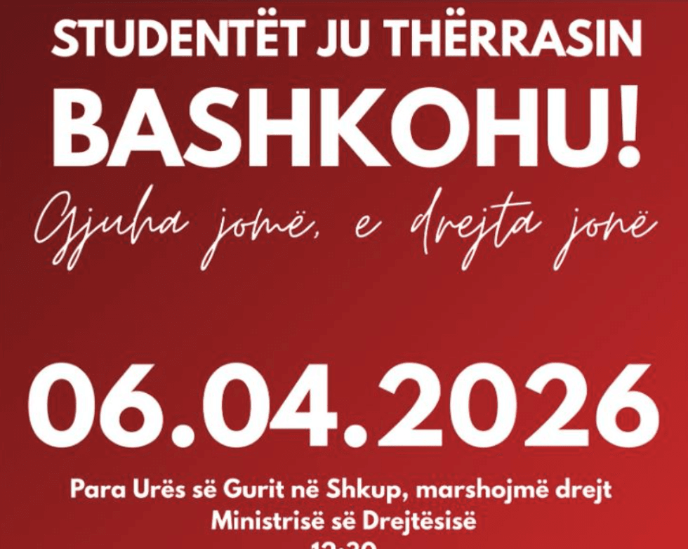 Unionet e studentëve shqiptarë falënderon ambasadat për mbështetje, kërkojnë monitorim të protestës