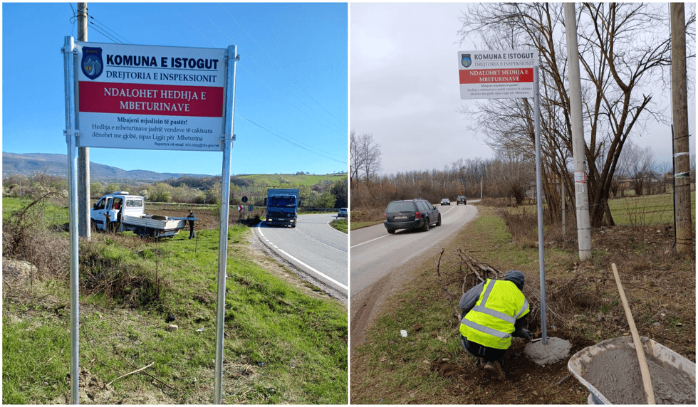 Komuna e Istogut vendos tabela paralajmëruese për ruajtjen e mjedisit