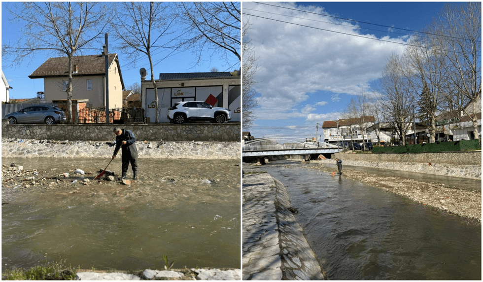 Vazhdon aksioni i pastrimit në Shtime, ndërhyrje edhe përgjatë lumit Shtimjanja