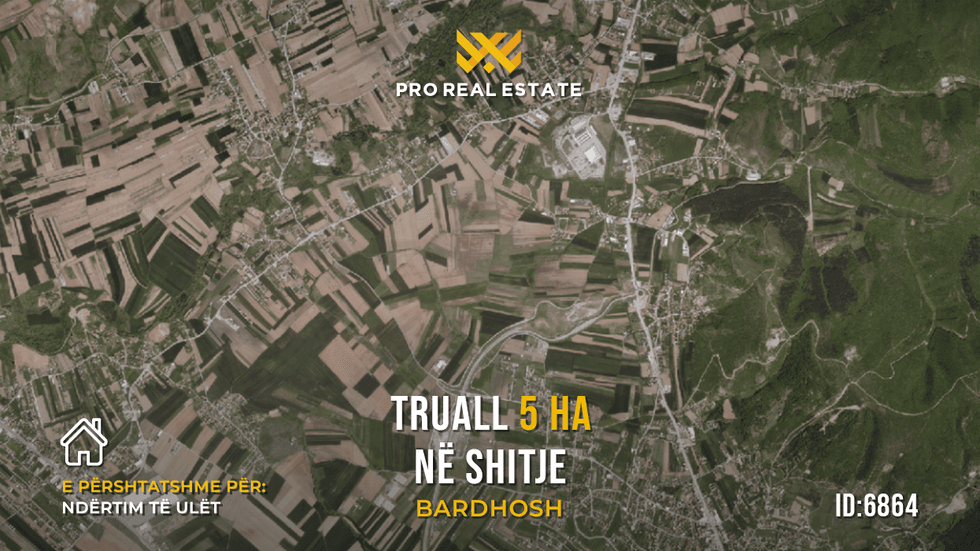 Truall për shitje në Bardhosh - hapësirë për investim afarist #6864