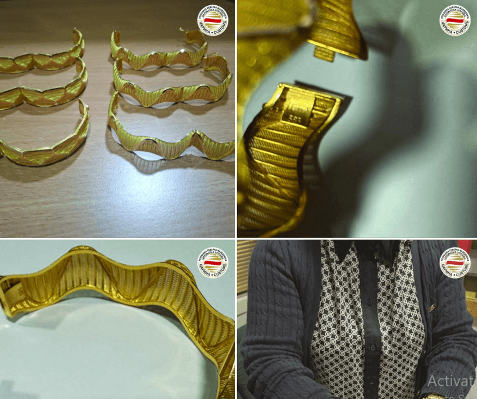 Dogana parandalon kontrabandën e arit me vlerë mbi nëntë mijë euro