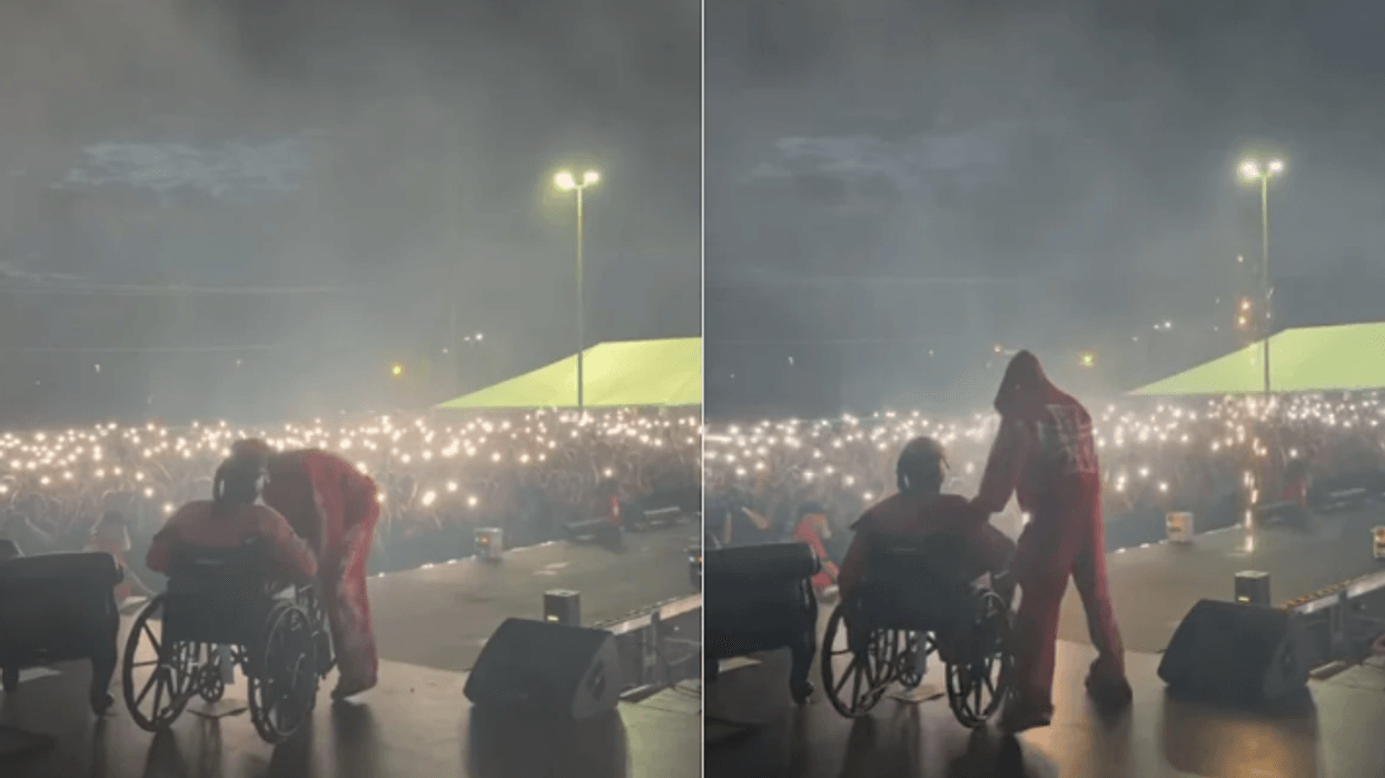 Pak ditë pas plagosjes - reperi Offset ngjitet në skenë me karrocë