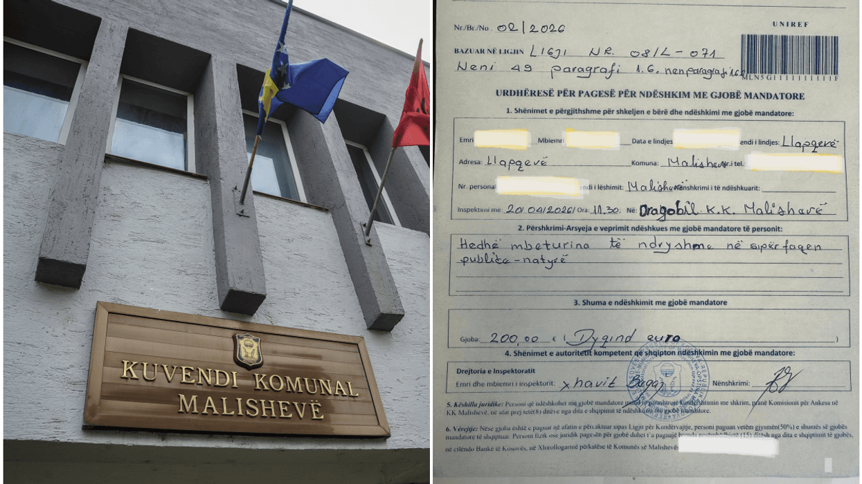 Gjobë për hedhje mbeturinash në Malishevë, komuna thekson rolin e qytetarëve në ruajtjen e ambientit Gjobë për hedhje mbeturinash në Malishevë, komuna thekson rolin e qytetarëve në ruajtjen e ambientit