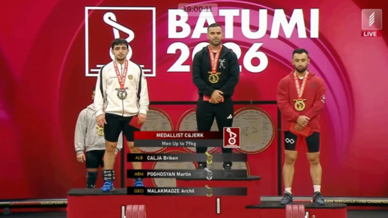 Shkëlqen Briken Calja, kampion Evrope në shtytje, nënkampion në dygarësh