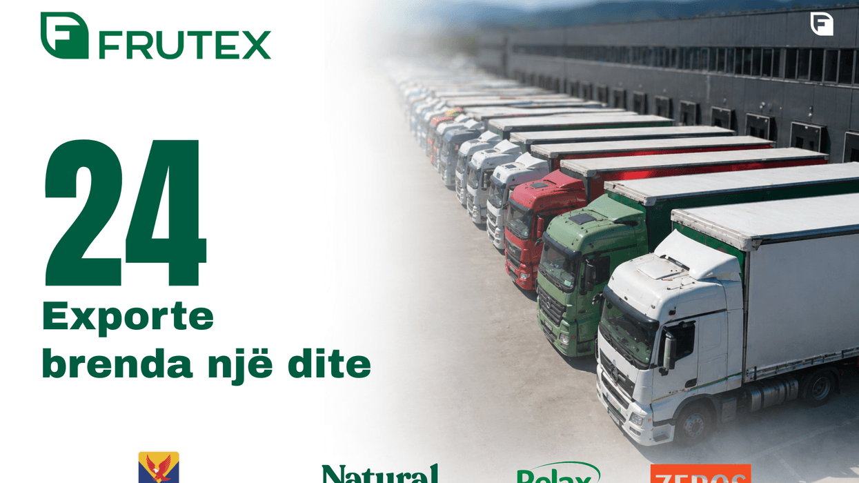 Frutex shënon rekord në eksport – 24 dërgesa brenda një dite drejt tregjeve ndërkombëtare