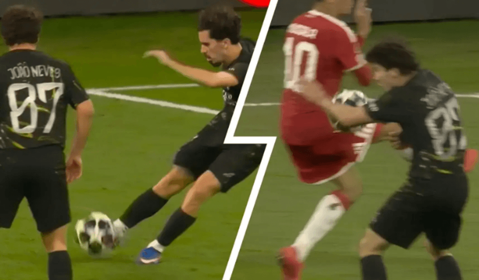 Shpjegohet arsyeja se pse Bayern Munich nuk mori penallti pas “prekjes me dorë” të Joao Neves në zonën e PSG-së