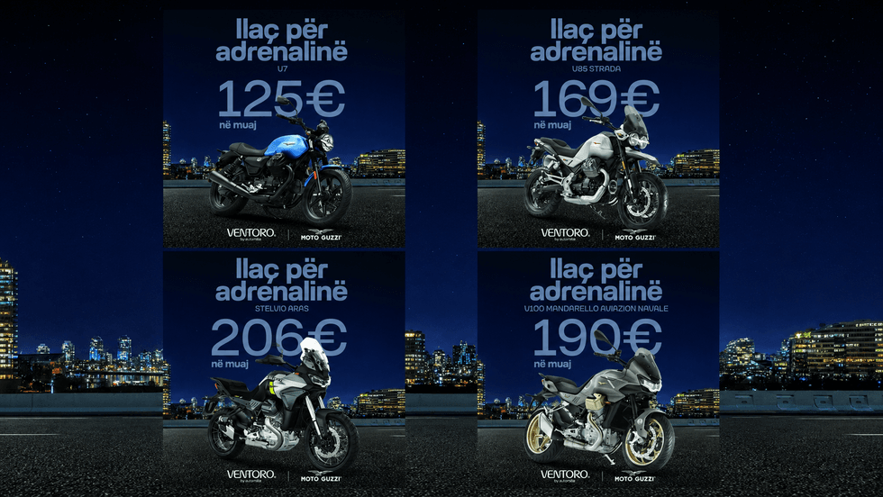 Merr Moto Guzzi me vetëm 125€ në muaj - dhe ktheje çdo rrugë në aventurë