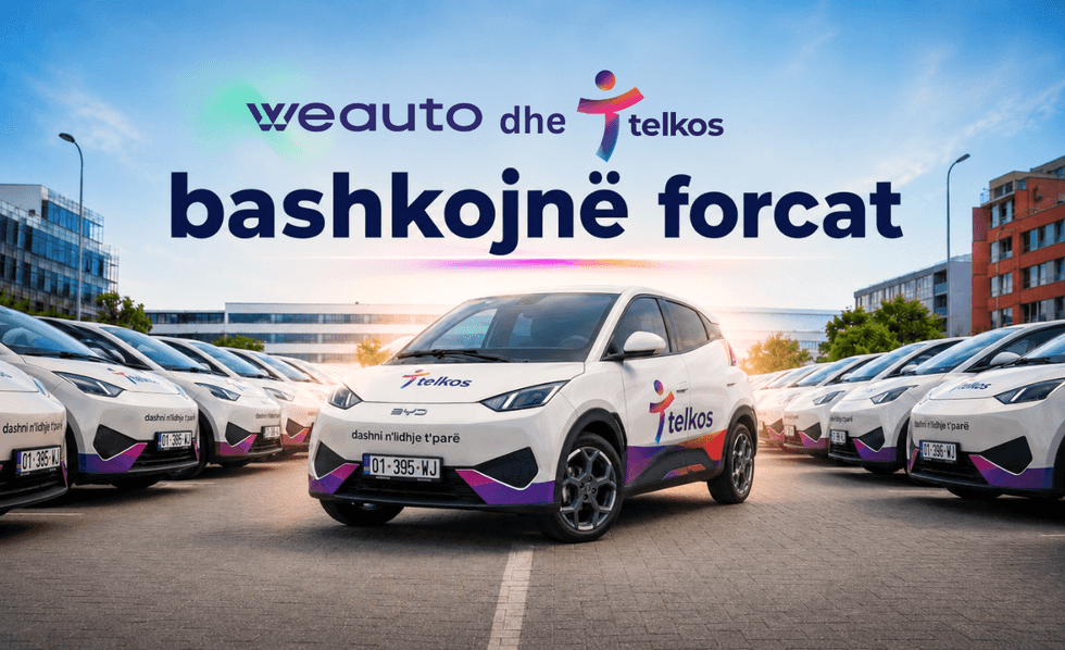 WEAUTO dhe TELKOS bashkojnë forcat: Gati për 0 EUR shpenzim për kilometër me flotën më të madhe elektrike të një kompanie kosovare