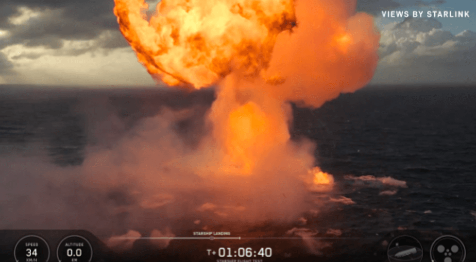 Momenti kur raketa e SpaceX shpërthen në Oqeanin Indian pas rrëzimit