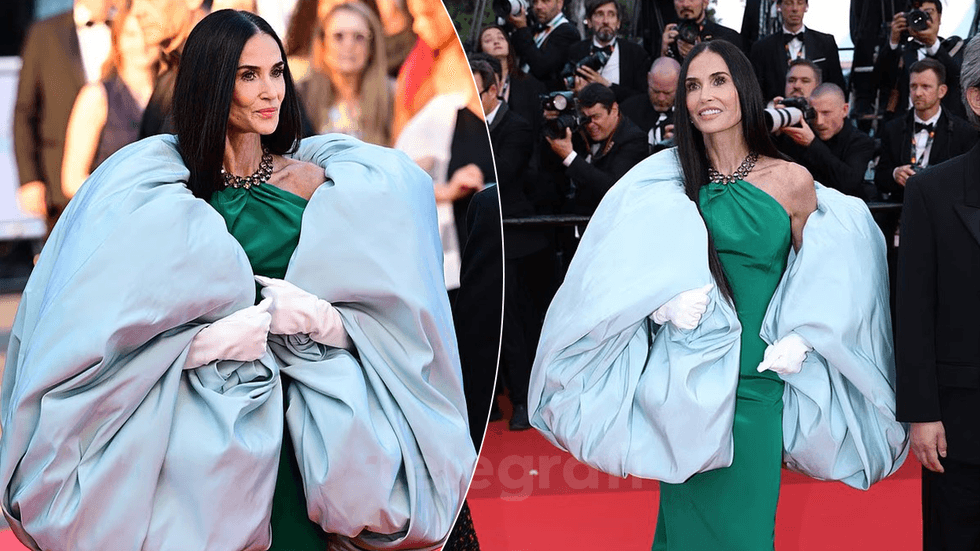 Demi Moore tërheq vëmendjen në mbylljen e Festivalit të Filmit në Kanë me një paraqitje të pazakontë në tapetin e kuq