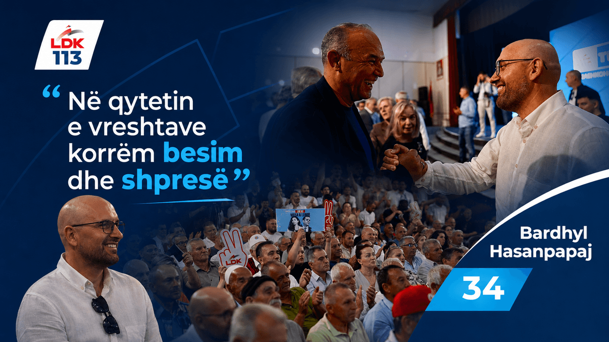 “Në qytetin e vreshtave korrëm besim dhe shpresë”, Bardhyl Hasanpapaj falënderon Rahovecin për pritjen