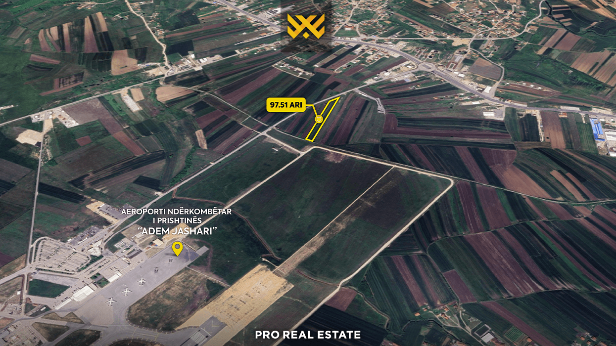 Truall 97.51 ari në shitje në Sllatinë të Madhe - mundësi investimi pranë Aeroportit të Prishtinës #15586