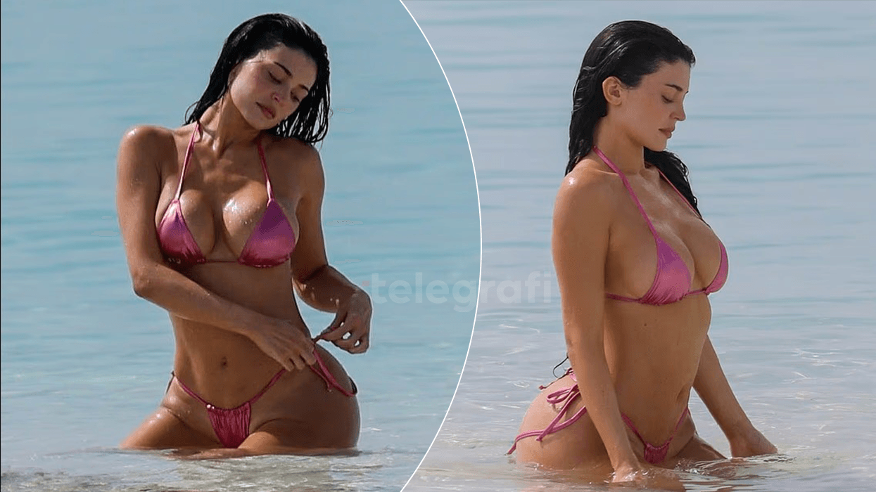 Kylie Jenner mahnit me bikini rozë gjatë pushimeve luksoze në Turks dhe Caicos