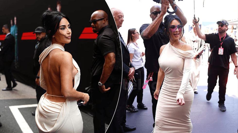 Kim Kardashian shndërron Çmimin e Madh të Monakos në tapet t