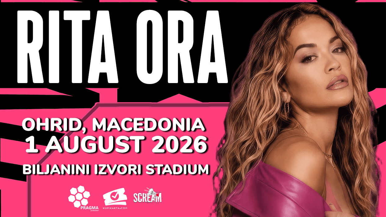 Rita Ora is coming to Ohrid this summer, will hold a grand concert at the "Biljanini Izvori" stadium Rita Ora is coming to Ohrid this summer, will hold a grand concert at the