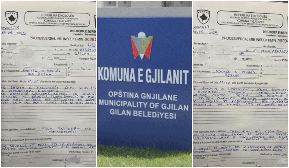Inspektorët në Gjilan gjobisin dy kompani pasi kamionët e ty