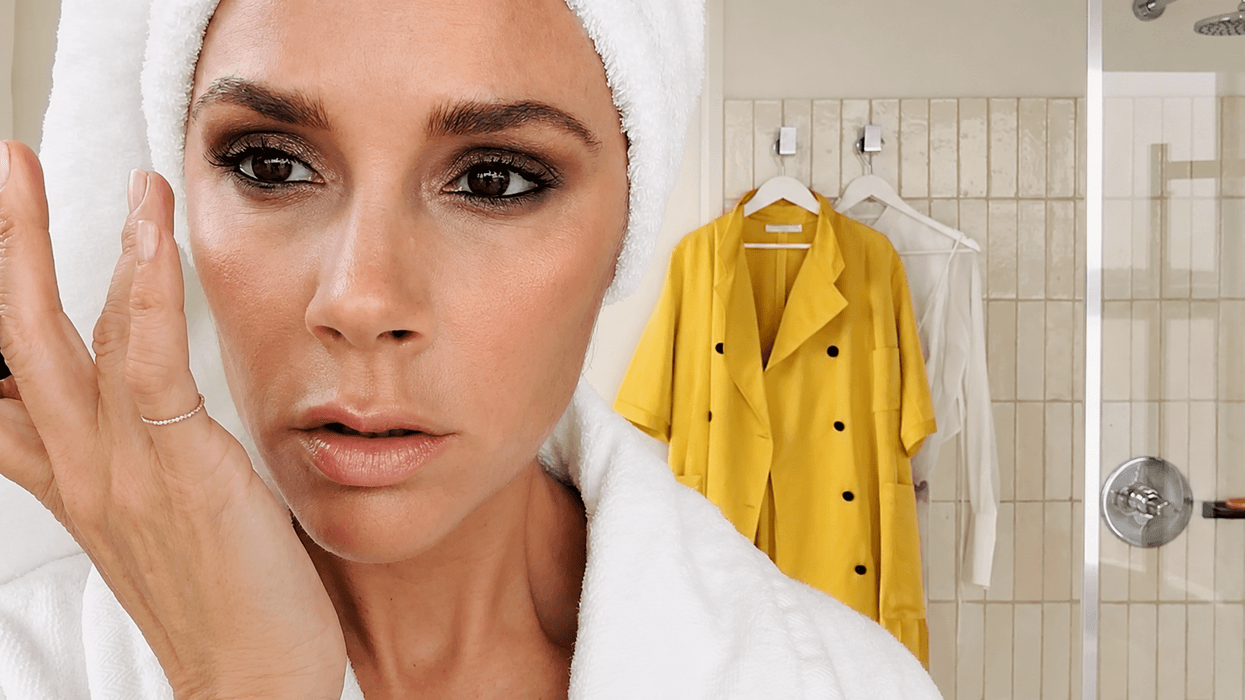 Vendoseni të kuqin këtu, jo vetëm në faqe: Truku veror i Victoria Beckhamit