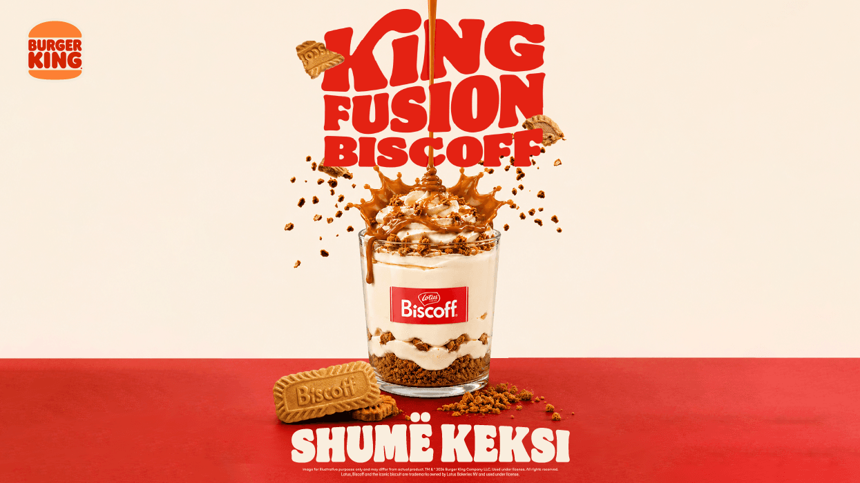 Burger King sjell “King Fusion Biscoff”, kombinimin e ri kremoz me shijen e njohur të biskotave Biscoff Burger King sjell “King Fusion Biscoff”, kombinimin e ri kremoz me shijen e njohur të biskotave Biscoff