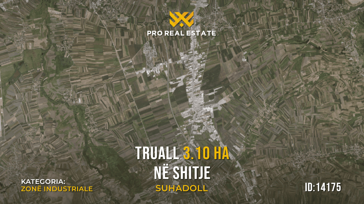 Truall 3.10 Ha në shitje në Suhadoll – mundësi për zhvillim biznesor në një zonë industriale #14175 Truall 3.10 Ha në shitje në Suhadoll – mundësi për zhvillim biznesor në një zonë industriale #14175