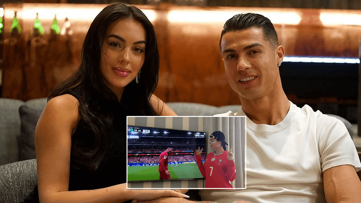 Georgina larg stadiumit, por jo larg Ronaldos, reagimi i saj pasi futbollisti shënoi golin e parë në këtë kampionat