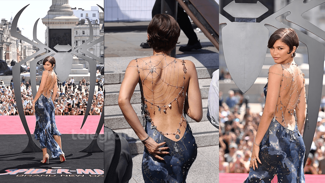 Zendaya mahnit në premierën e “Spider-Man” me një fustan të frymëzuar nga rrjeta e merimangës