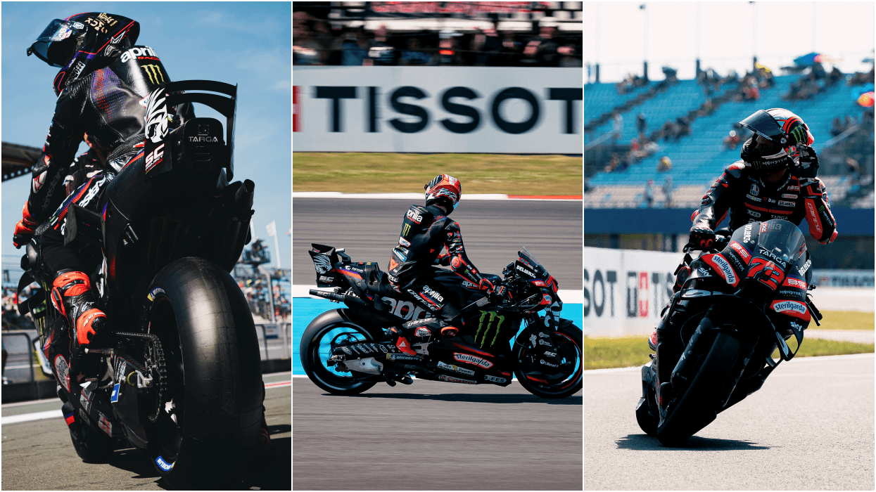 Aprilia dominon Assenin, podium historik dhe fundjavë perfekte në MotoGP Aprilia dominon Assenin, podium historik dhe fundjavë perfekte në MotoGP