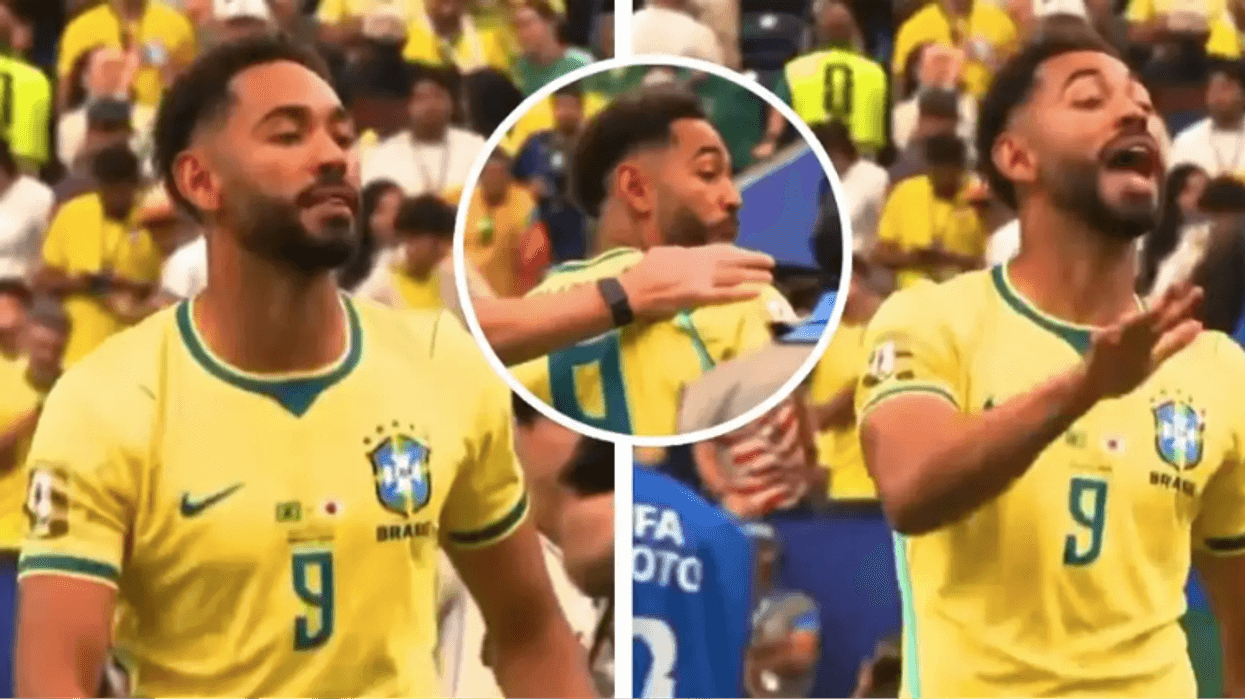 Matheus Cunha provokon tifozët japonezë pas fitores së Brazilit Matheus Cunha provokon tifozët japonezë pas fitores së Brazilit