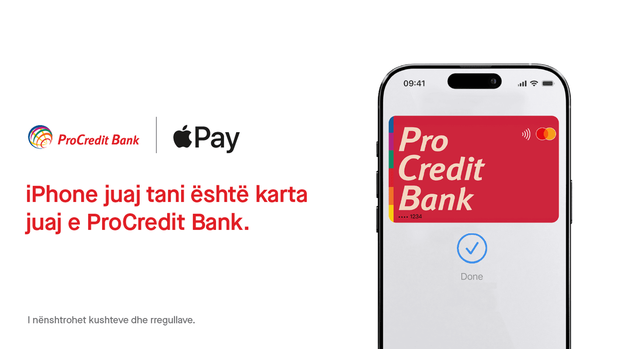 Banka ProCredit Maqedoni ua mundëson Apple Pay klientëve të saj Banka ProCredit Maqedoni ua mundëson Apple Pay klientëve të saj
