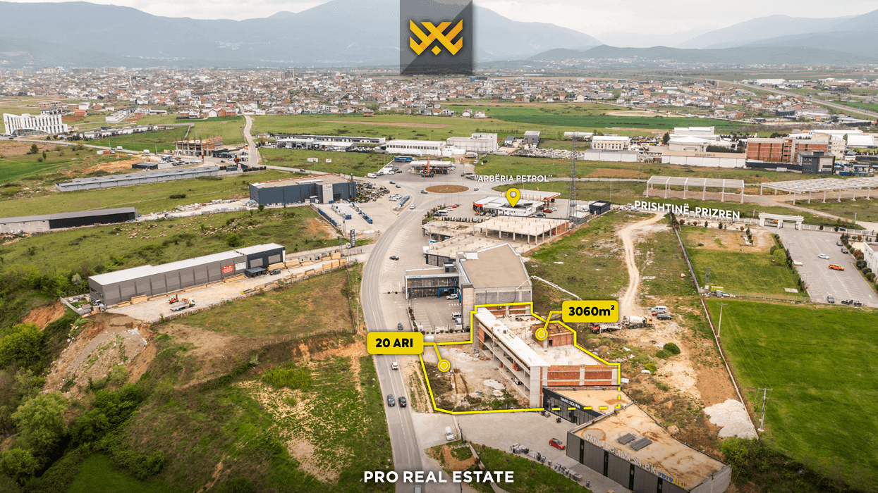 Objekt afarist 3060m² me qira në Prizren – hapësirë e madhe për zhvillim biznesor