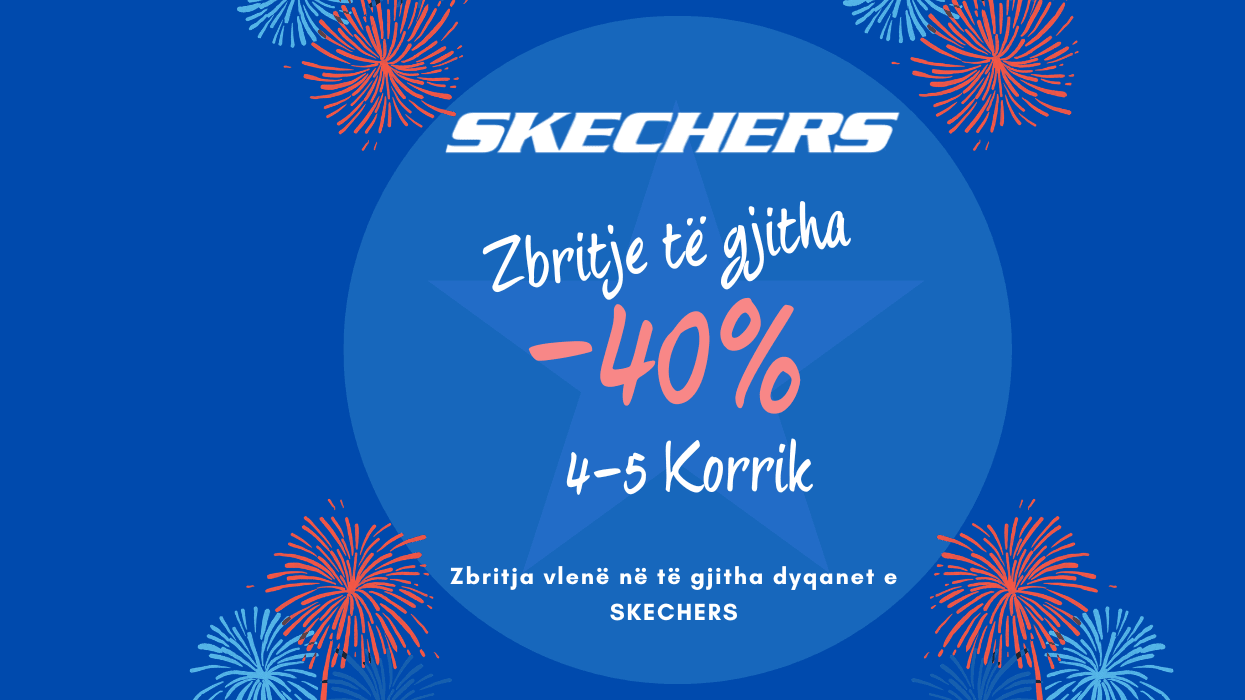 SKECHERS feston 4 Korrikun me 40% zbritje në të gjithë artikujt