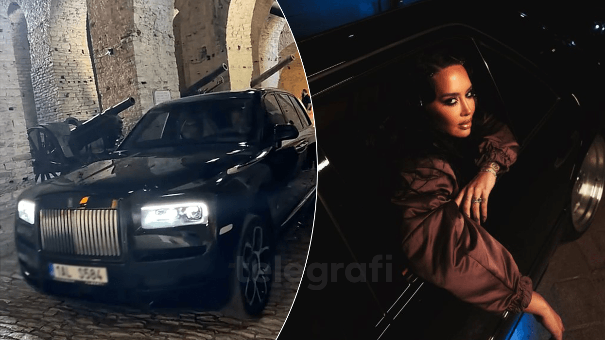 Dafina Zeqiri surprizon ndjekësit, shfaqet me veturë brenda Kalasë së Gjirokastrës
