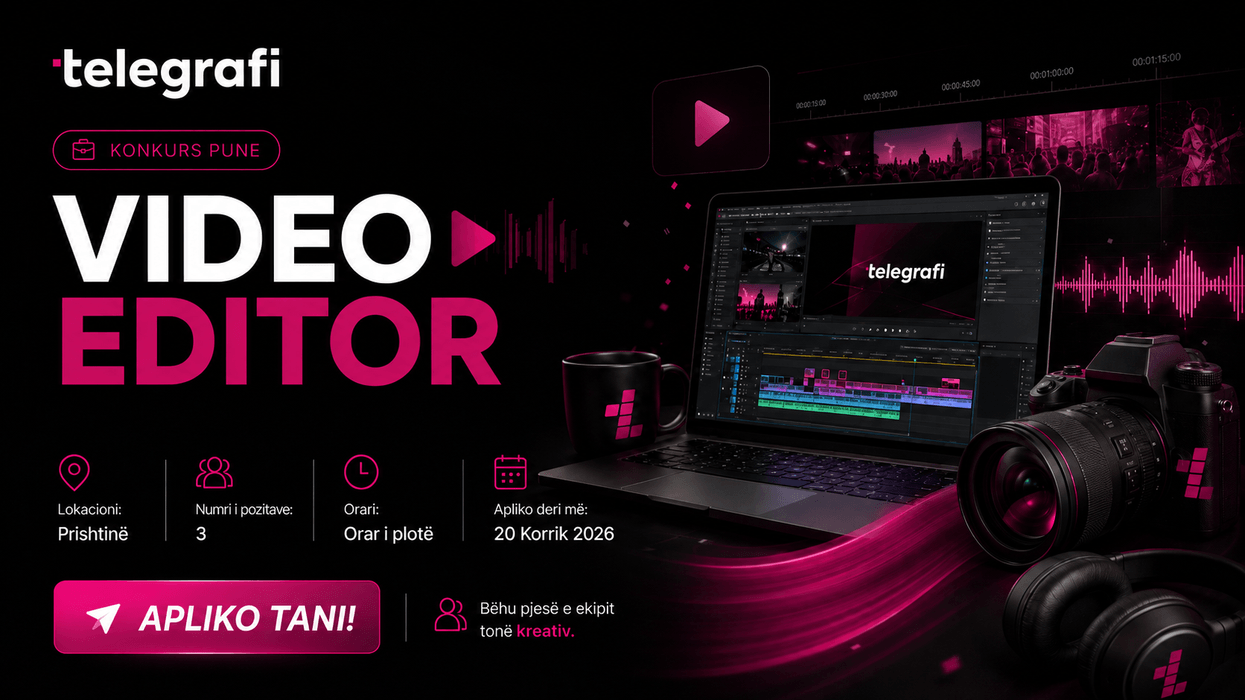 Bashkohu ekipit kreativ të Telegrafit si Video Editor