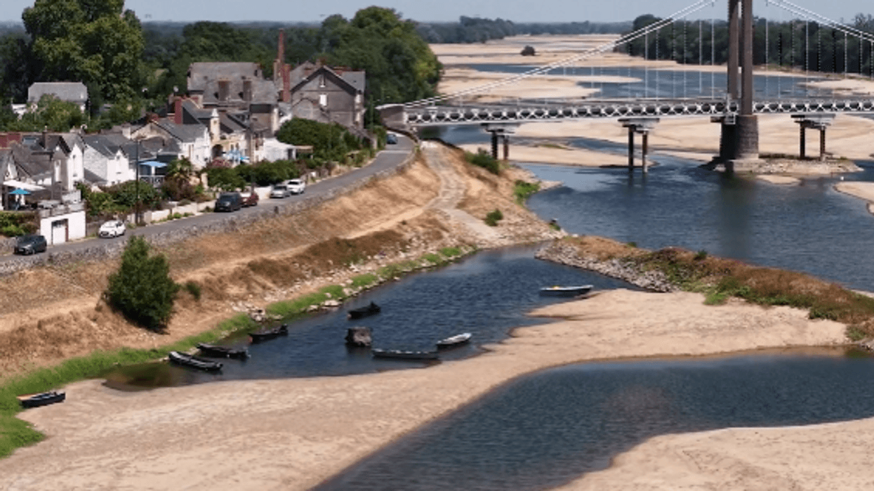 These are the consequences of the heat wave in France - the Loire River has become almost unrecognizable