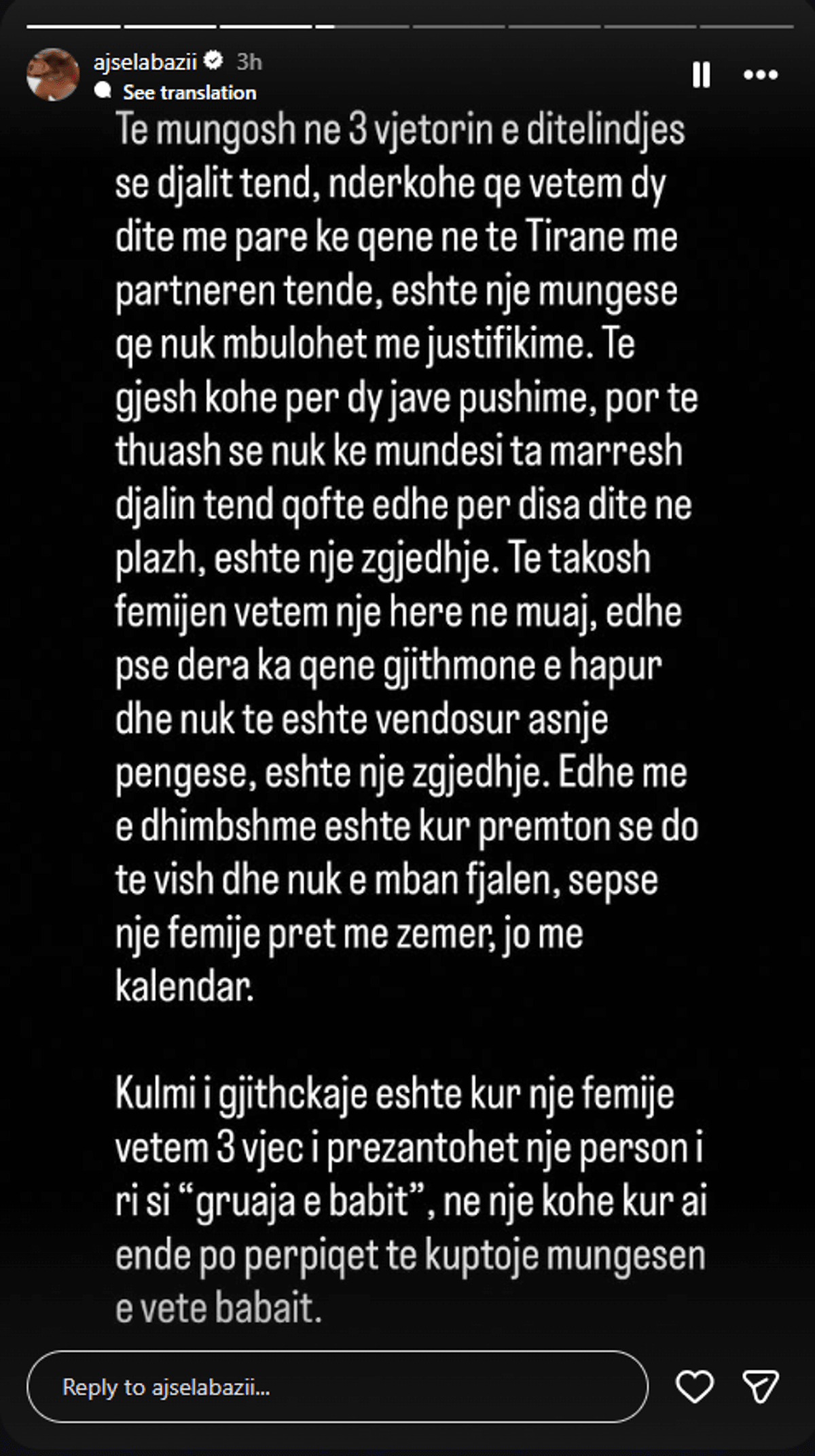 "Të mungosh në ditëlindjen e djalit tënd", ish-partnerja Ajsel Abazi me akuza ndaj Eros Grezdës 4 image