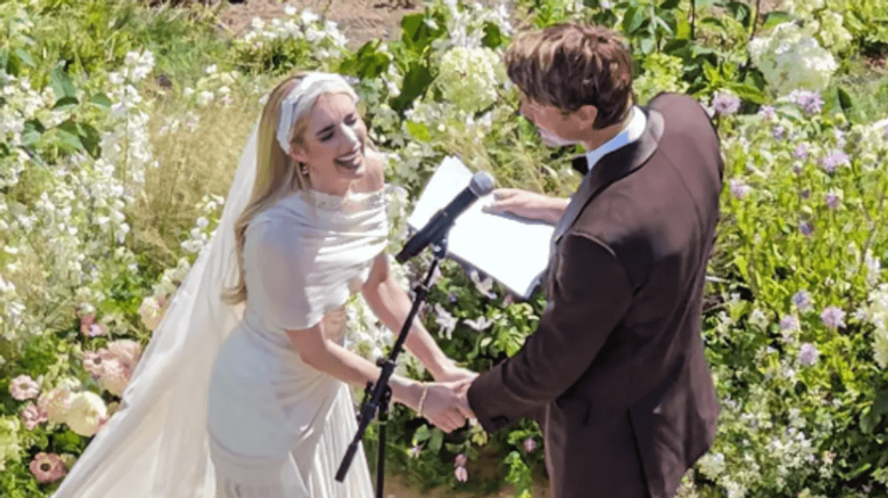Pamje nga ceremonia e martesës së Emma Roberts Pamje nga ceremonia e martesës së Emma Roberts