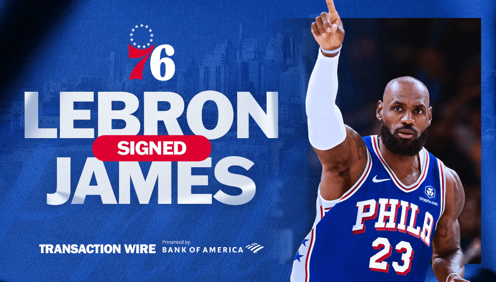 Zyrtare: LeBron James transferohet te Philadelphia 76ers