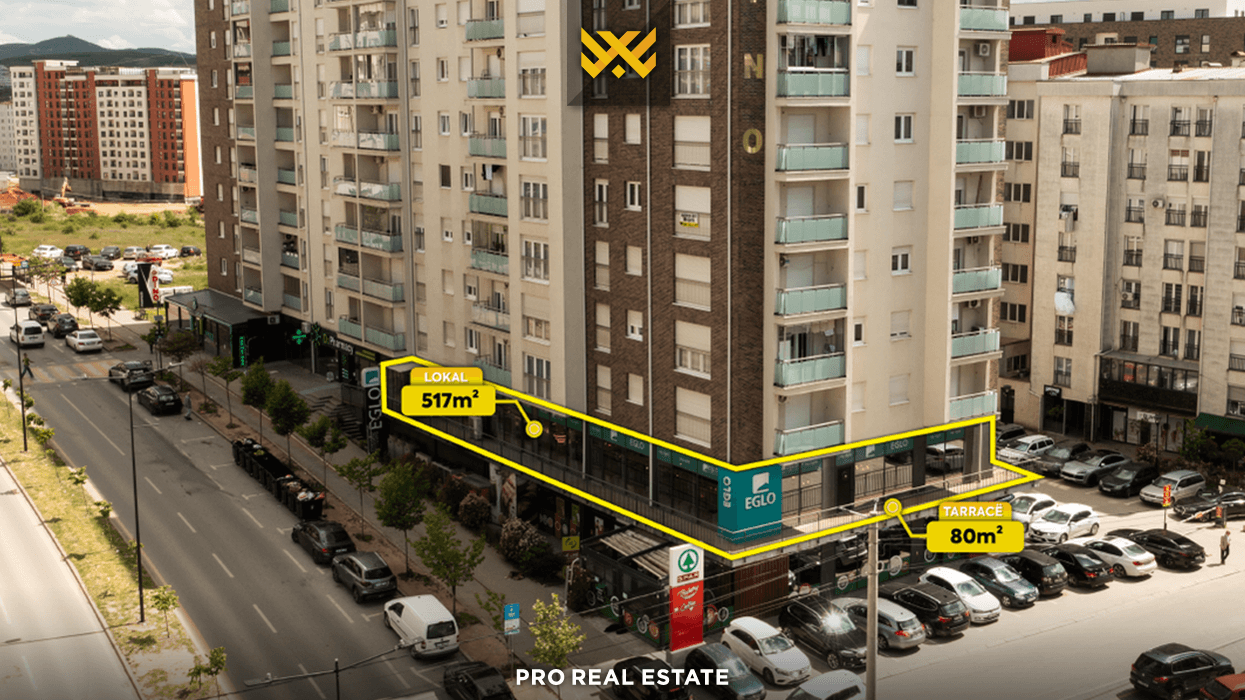 Lokal 517m² me tarracë në shitje te Rruga C – hapësirë e favorshme për zhvillimin e biznesit #15796 Lokal 517m² me tarracë në shitje te Rruga C – hapësirë e favorshme për zhvillimin e biznesit #15796