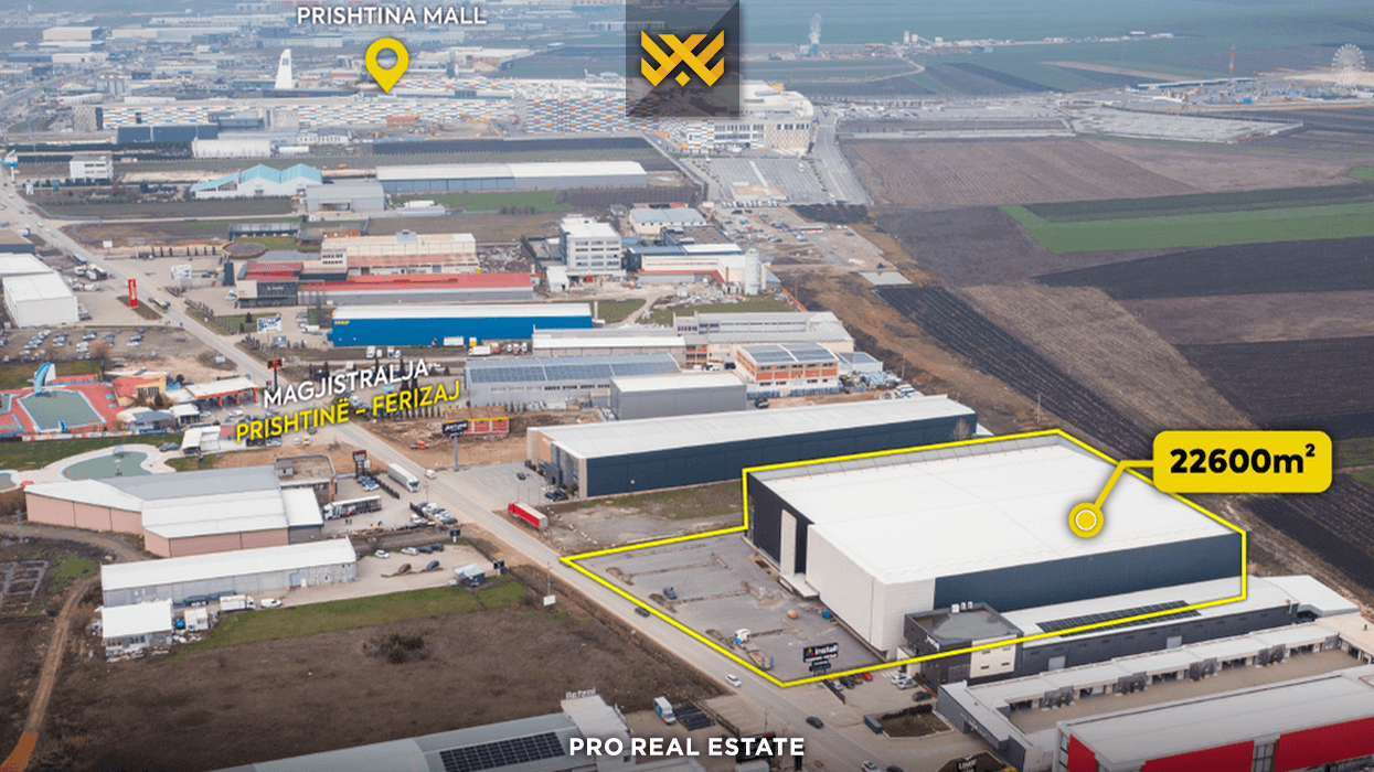 Objekt 22,600m² me qira afër Prishtina Mall – hapësirë strategjike për biznes #13900