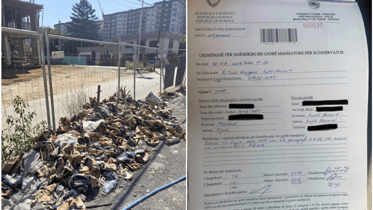 Inspektorati në Fushë Kosovë vazhdon ndëshkimet ndaj personave që hedhin mbeturina në hapësira të palejuara
