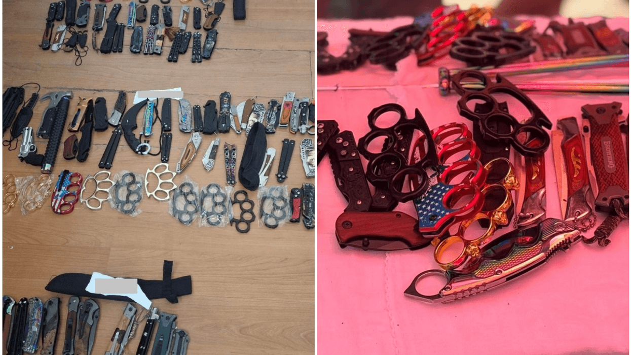 Policia sekuestron mjete të mprehta dhe boksa metalikë nga shitësit ambulantë në Pejë Policia sekuestron mjete të mprehta dhe boksa metalikë nga shitësit ambulantë në Pejë
